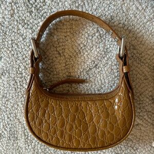 By Far Mini Soho Bag in Caramel